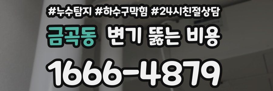 금곡동 변기 뚫는 비용