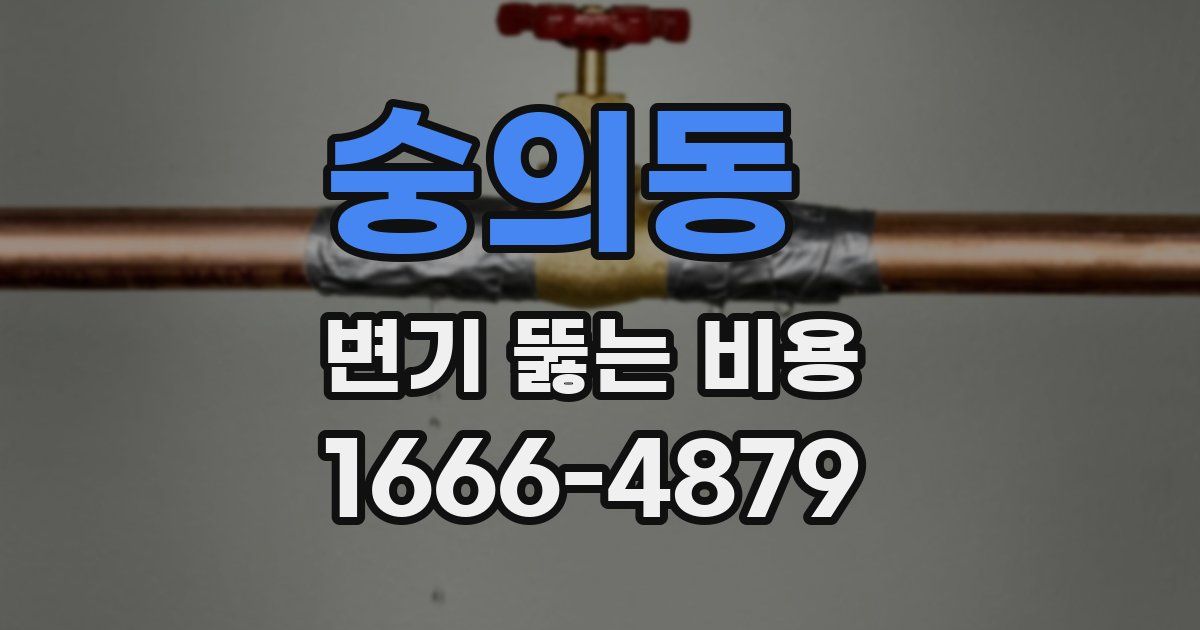 숭의동 변기 뚫는 비용