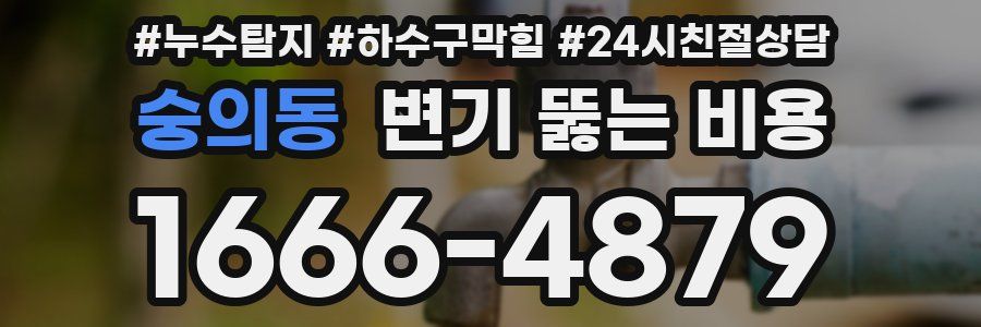 숭의동 변기 뚫는 비용