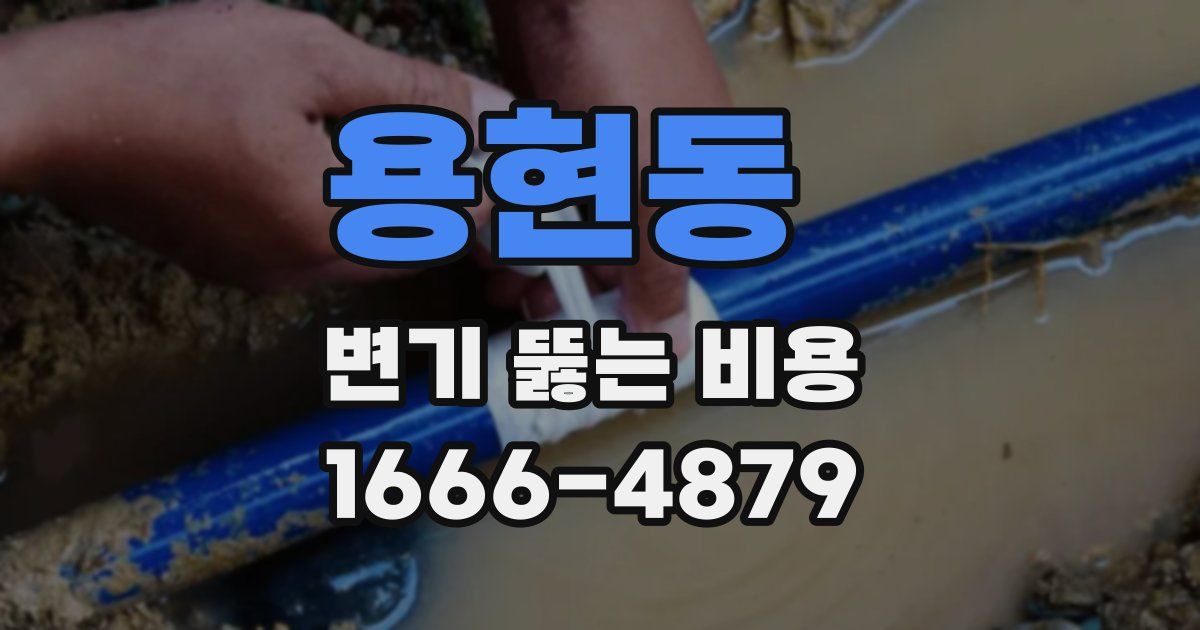 용현동 변기 뚫는 비용