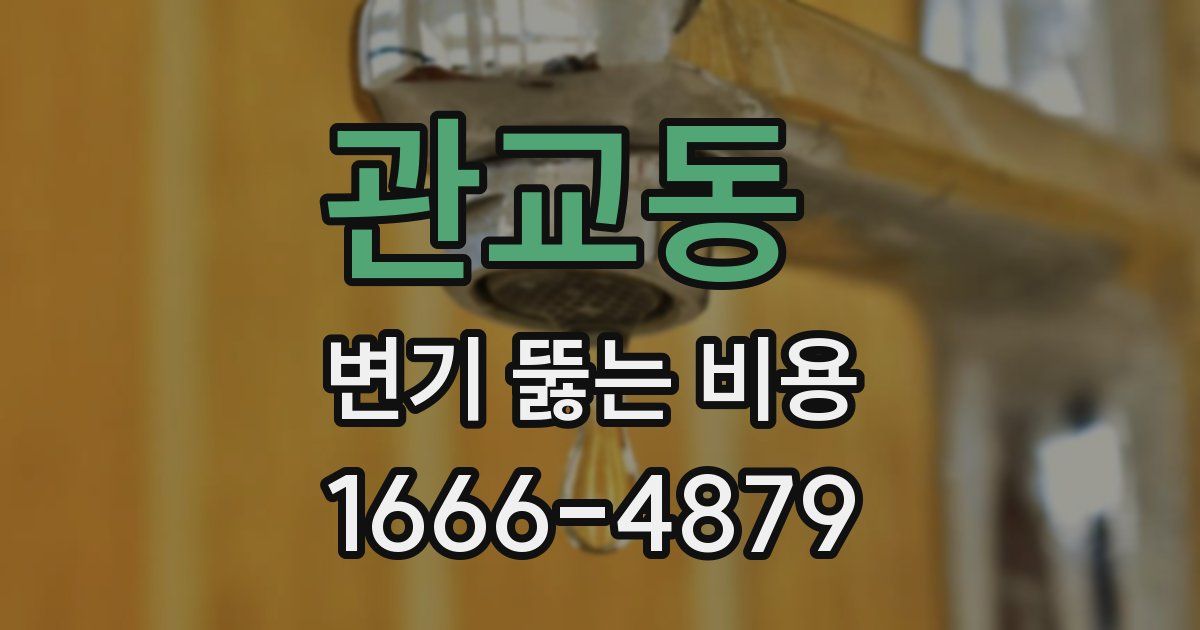 관교동 변기 뚫는 비용