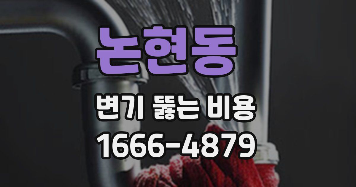 논현동 변기 뚫는 비용