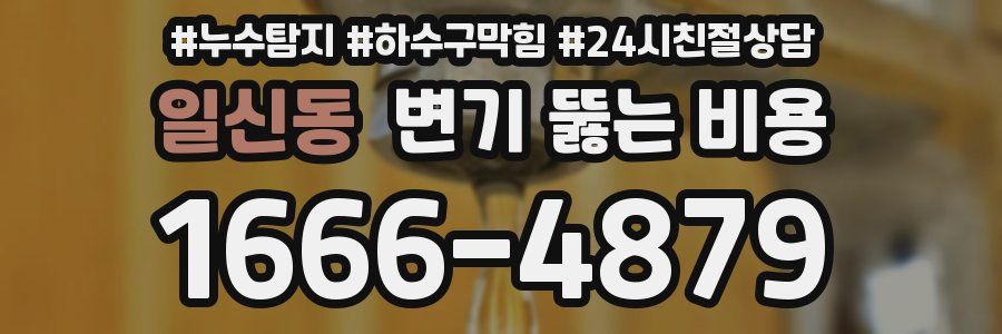 일신동 변기 뚫는 비용