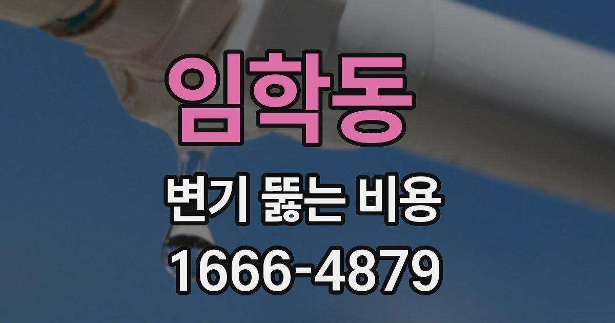 임학동 변기 뚫는 비용