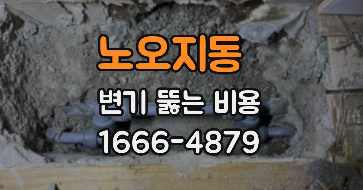 노오지동 변기 뚫는 비용