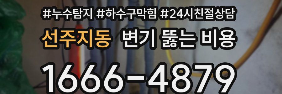 선주지동 변기 뚫는 비용