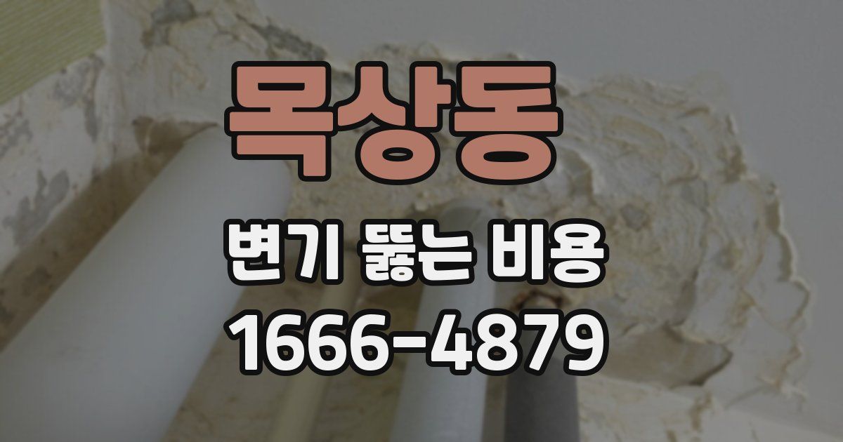 목상동 변기 뚫는 비용