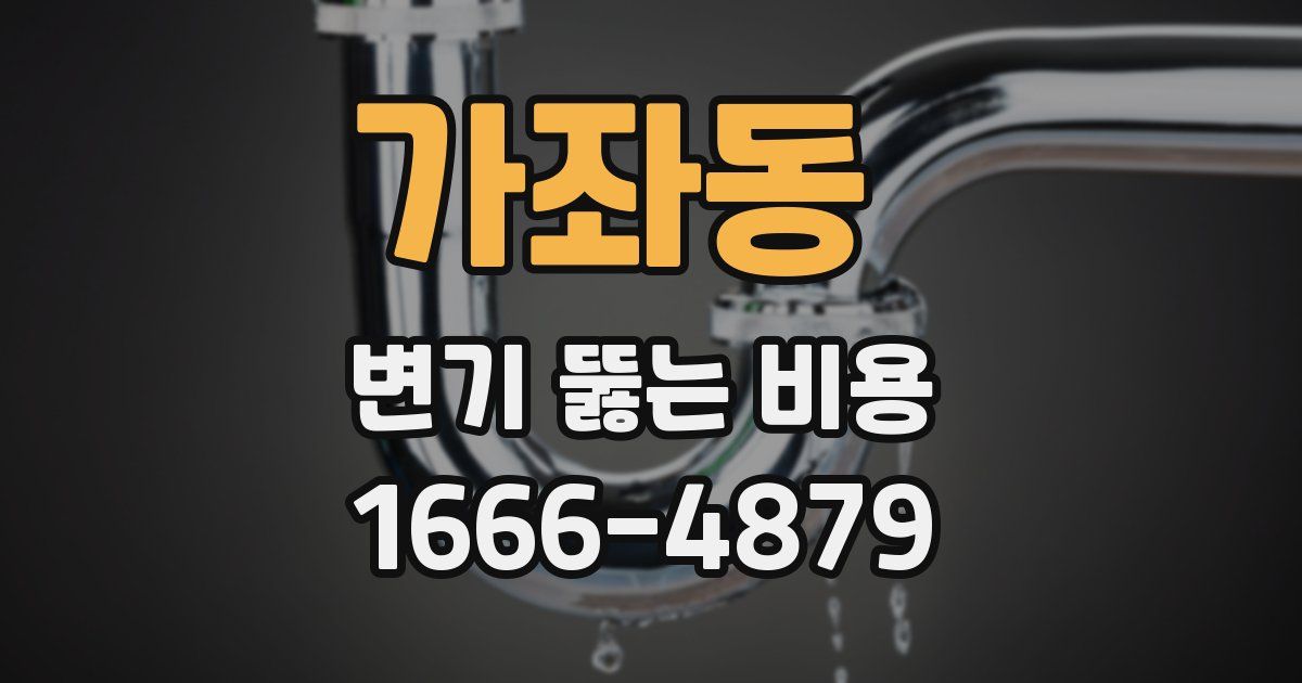 가좌동 변기 뚫는 비용