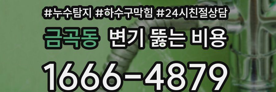 금곡동 변기 뚫는 비용