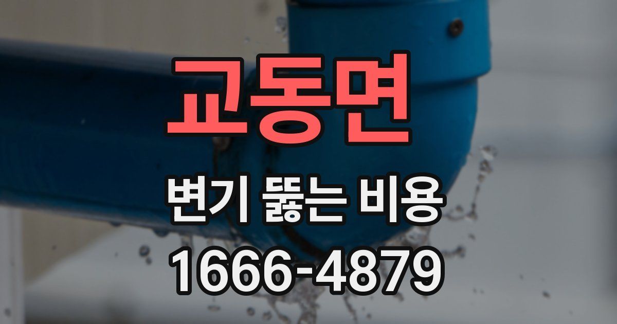 교동면 변기 뚫는 비용