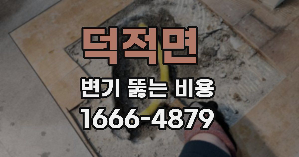 덕적면 변기 뚫는 비용