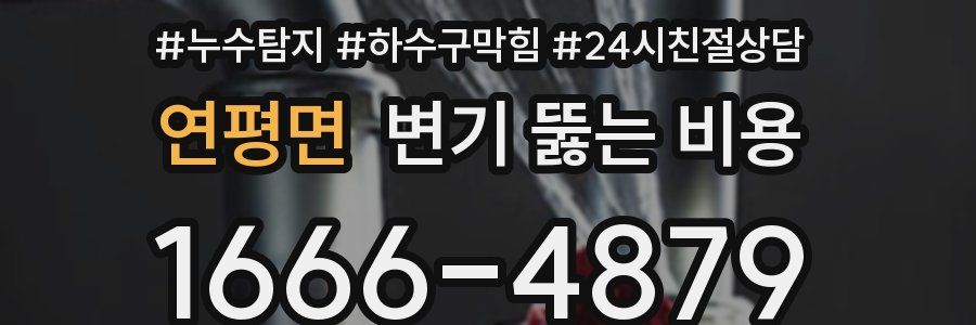 연평면 변기 뚫는 비용