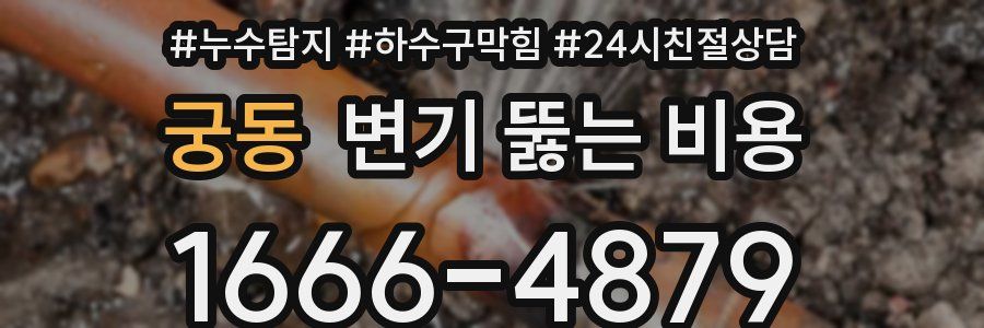 궁동 변기 뚫는 비용