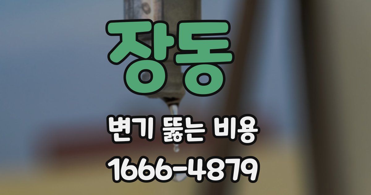 장동 변기 뚫는 비용