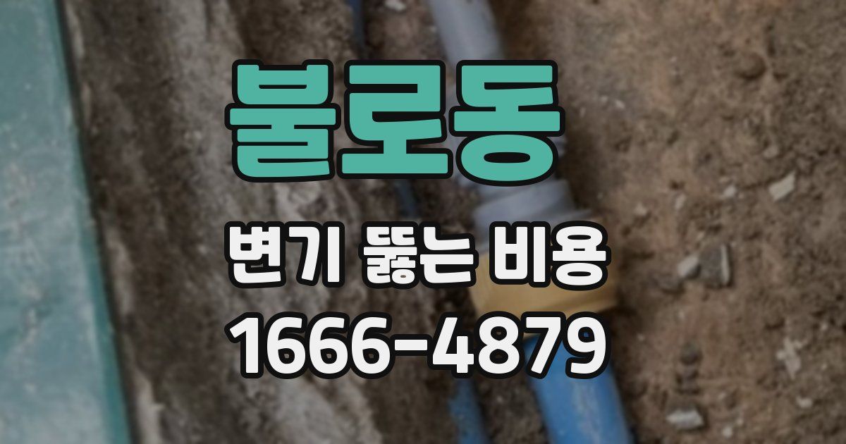 불로동 변기 뚫는 비용