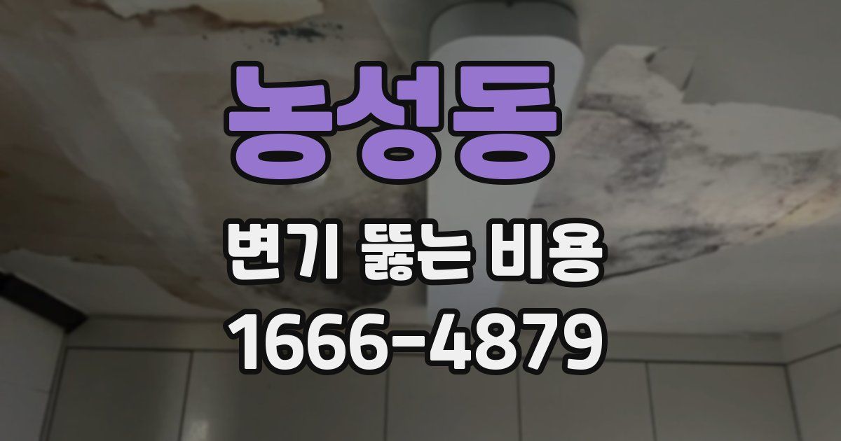 농성동 변기 뚫는 비용