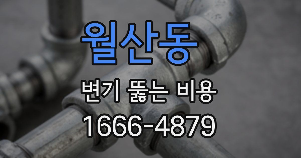 월산동 변기 뚫는 비용