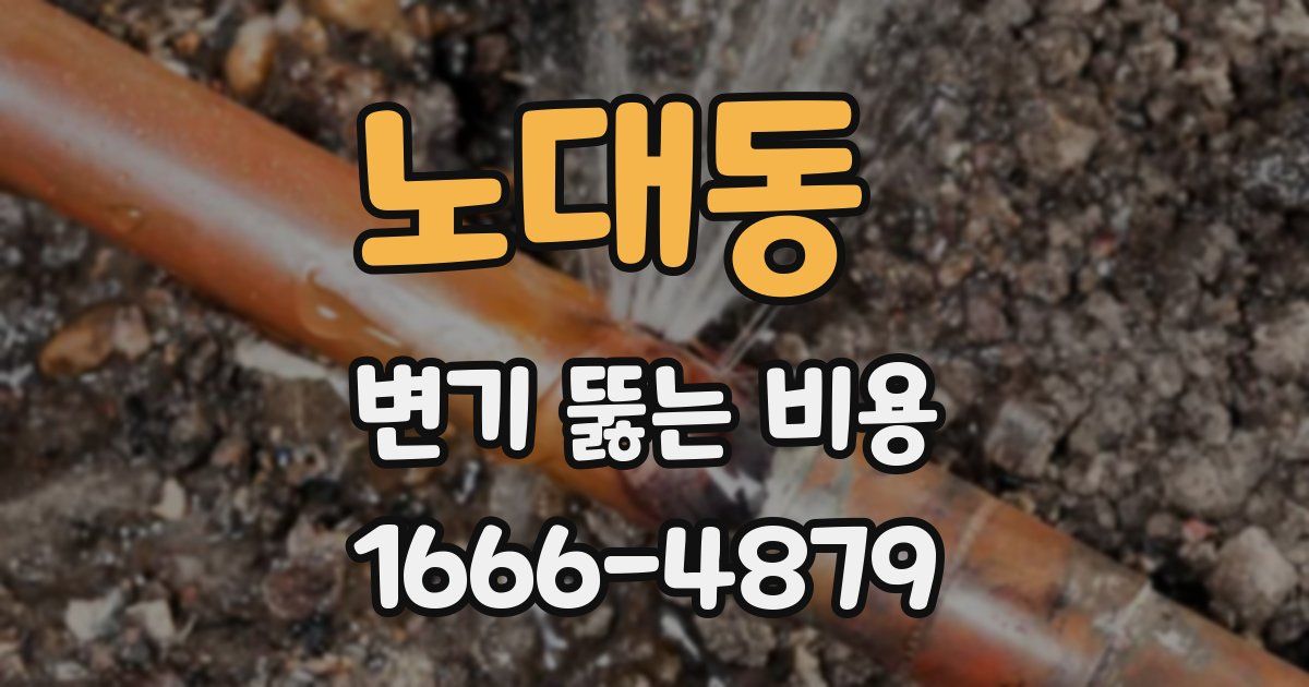노대동 변기 뚫는 비용