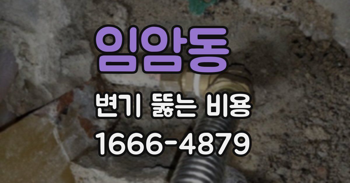 임암동 변기 뚫는 비용