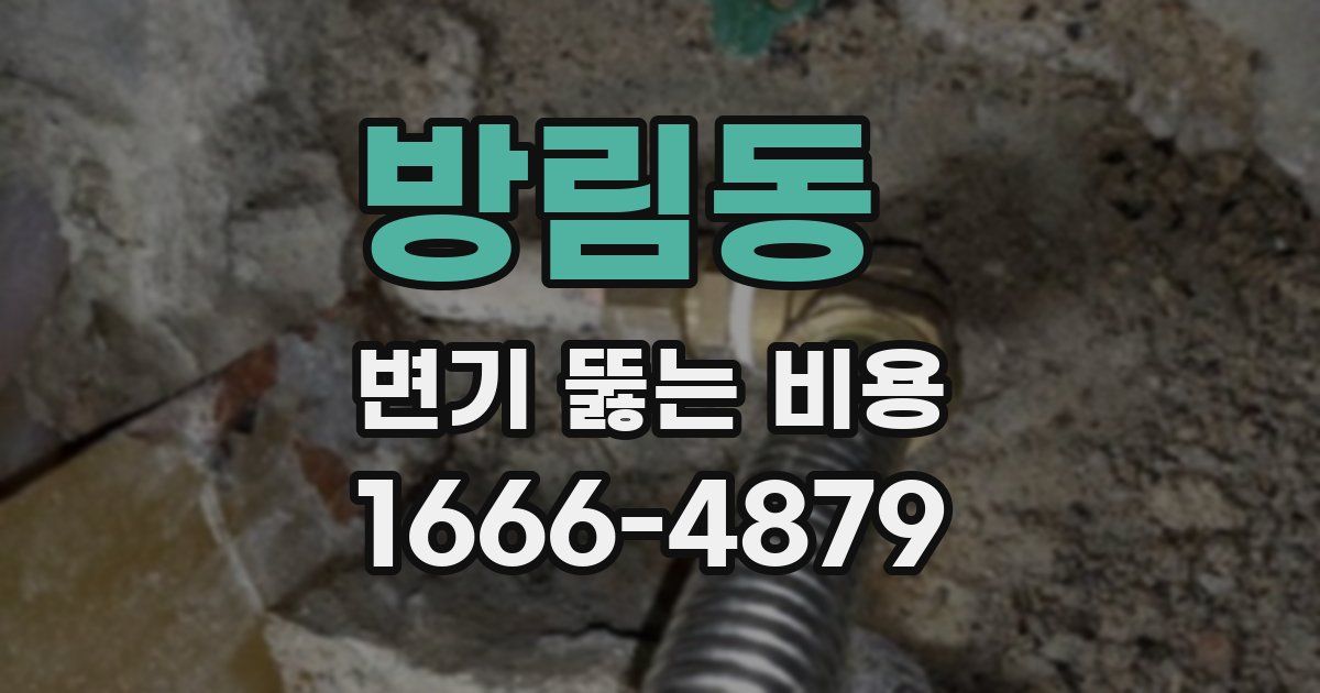 방림동 변기 뚫는 비용