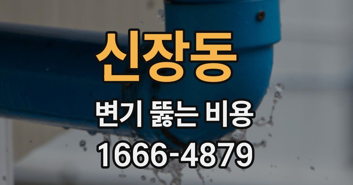 신장동 변기 뚫는 비용