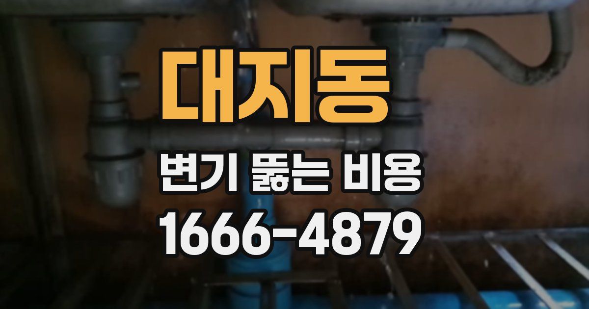 대지동 변기 뚫는 비용