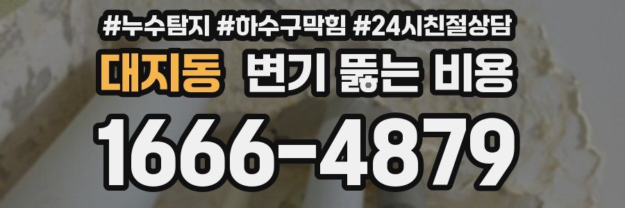 대지동 변기 뚫는 비용