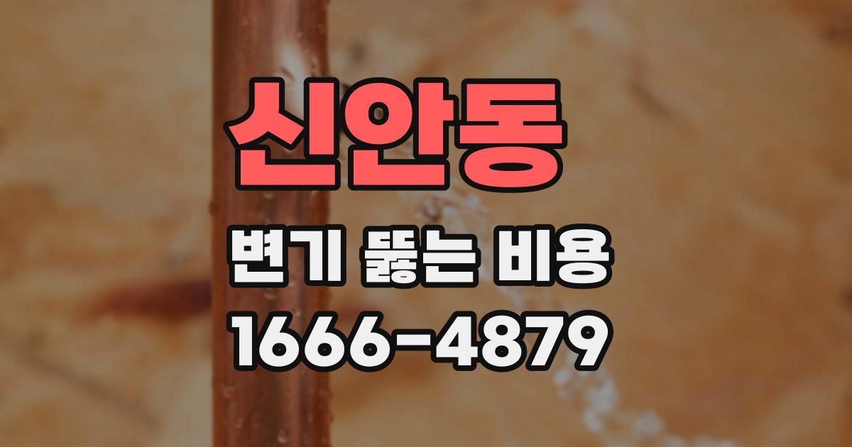 신안동 변기 뚫는 비용