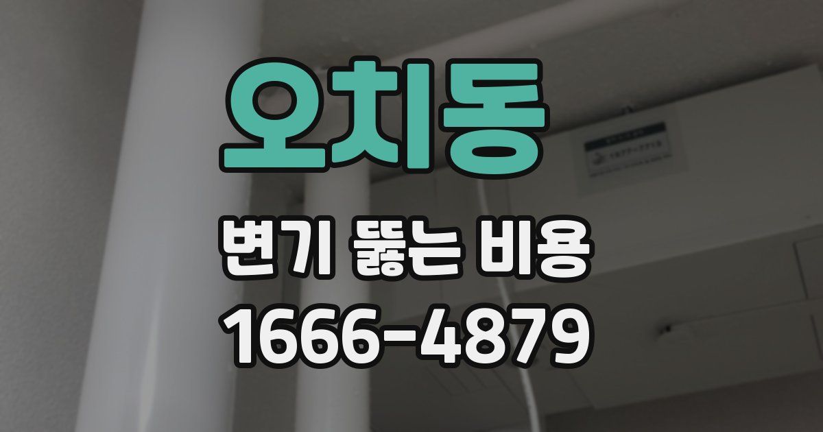오치동 변기 뚫는 비용