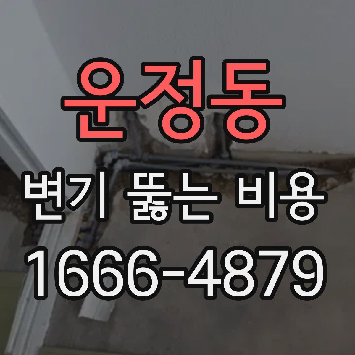 운정동 변기 뚫는 비용
