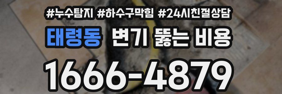 태령동 변기 뚫는 비용
