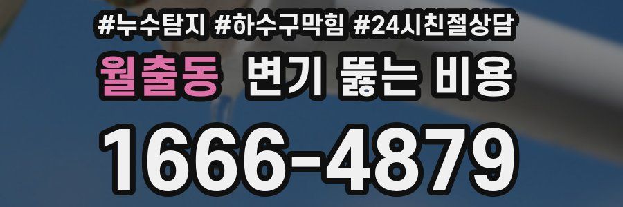 월출동 변기 뚫는 비용