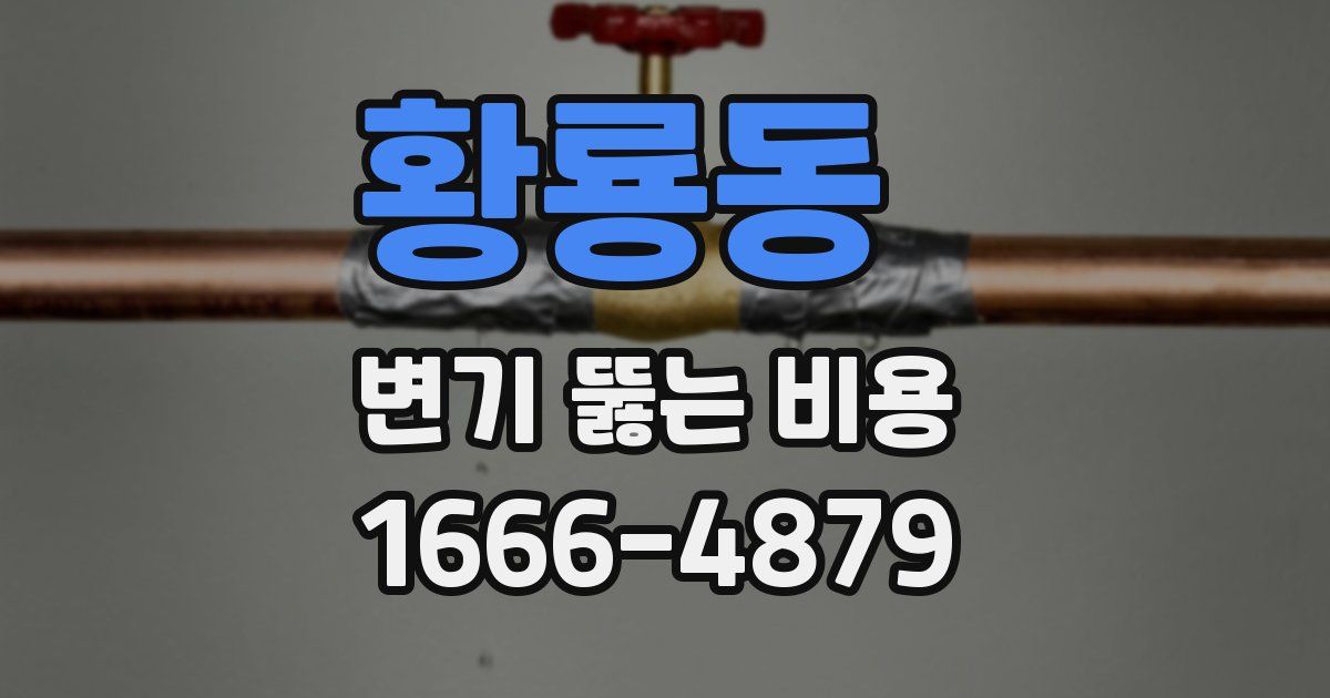 황룡동 변기 뚫는 비용