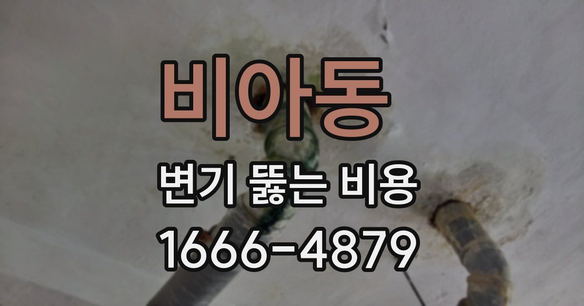 비아동 변기 뚫는 비용