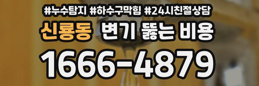 신룡동 변기 뚫는 비용