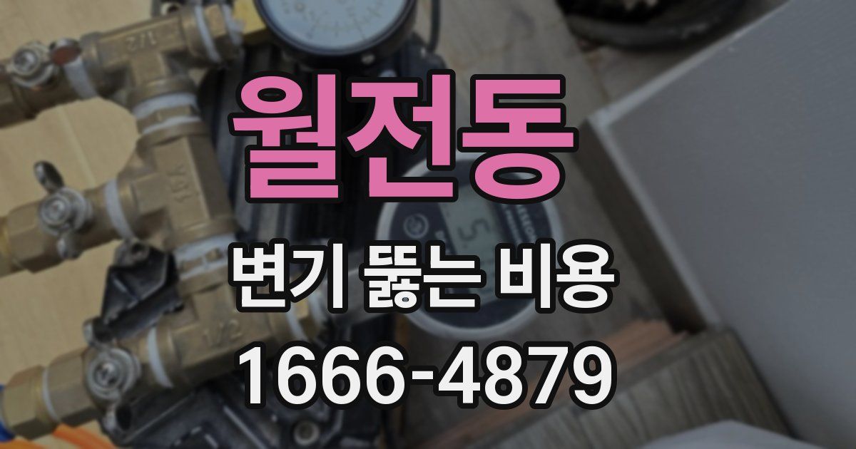 월전동 변기 뚫는 비용