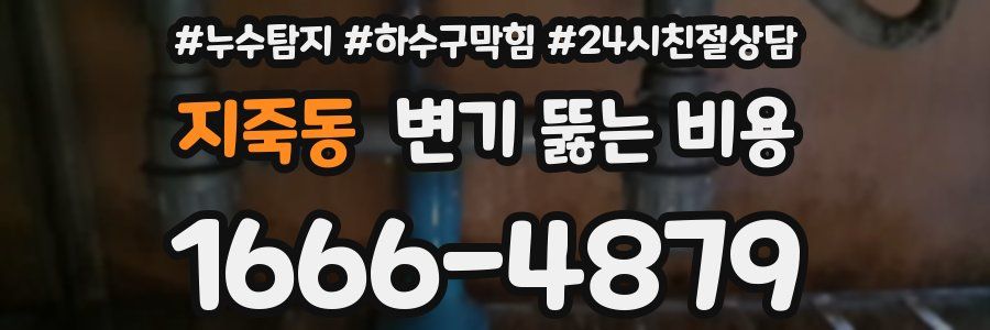 지죽동 변기 뚫는 비용