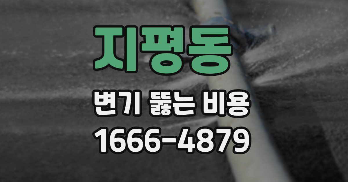 지평동 변기 뚫는 비용