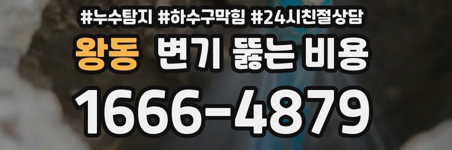 왕동 변기 뚫는 비용
