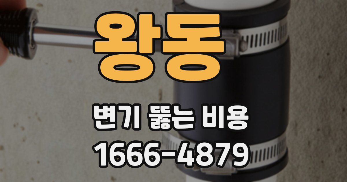 왕동 변기 뚫는 비용