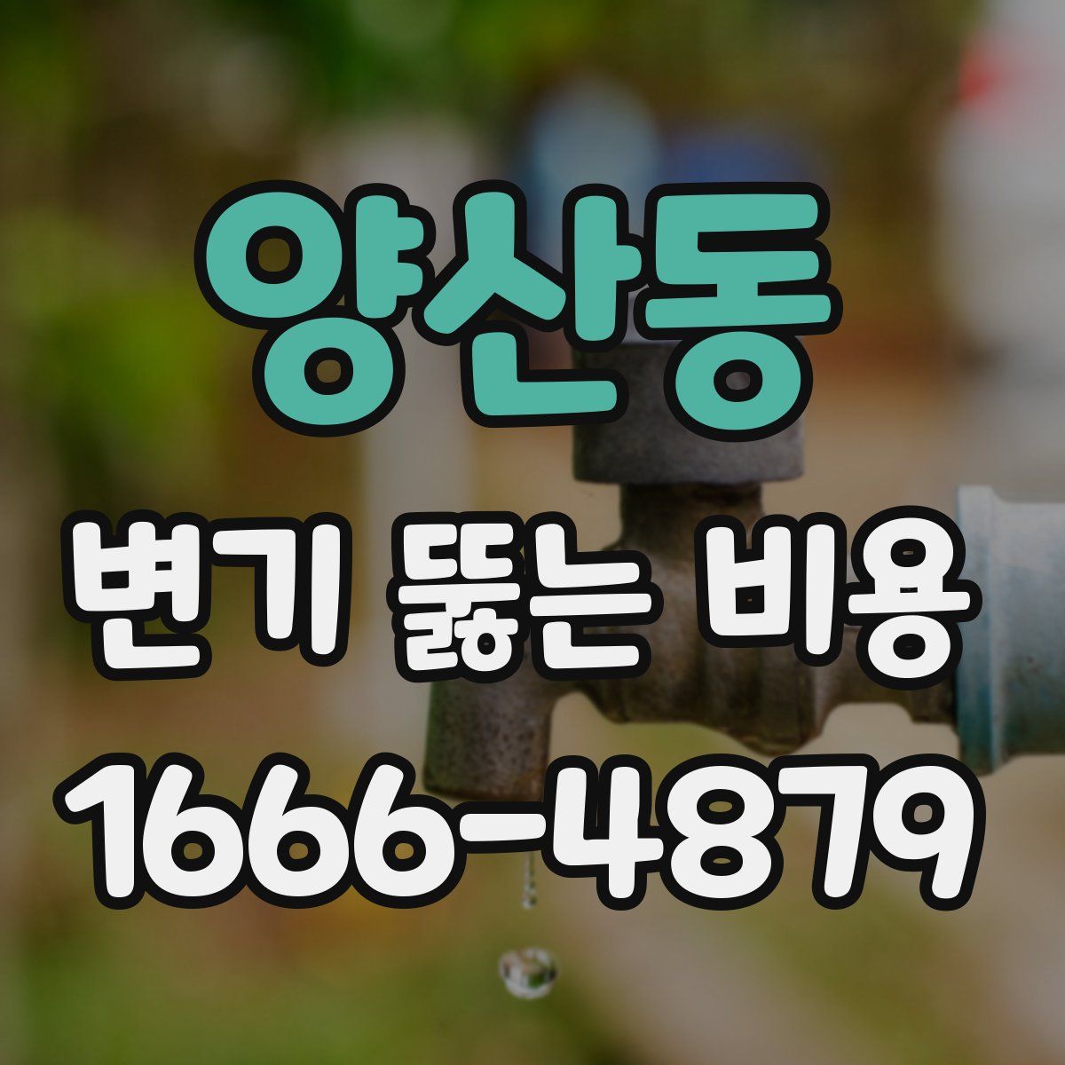 양산동 변기 뚫는 비용