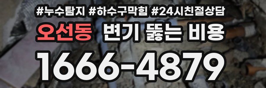 오선동 변기 뚫는 비용