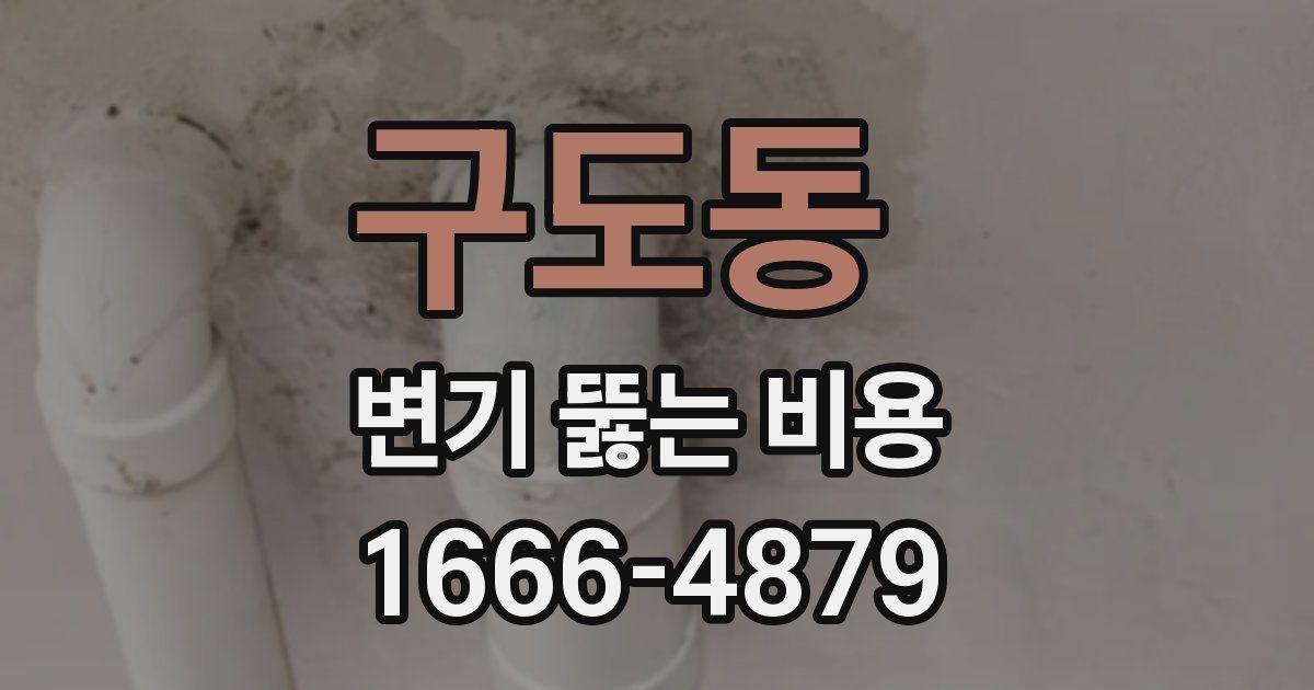 구도동 변기 뚫는 비용