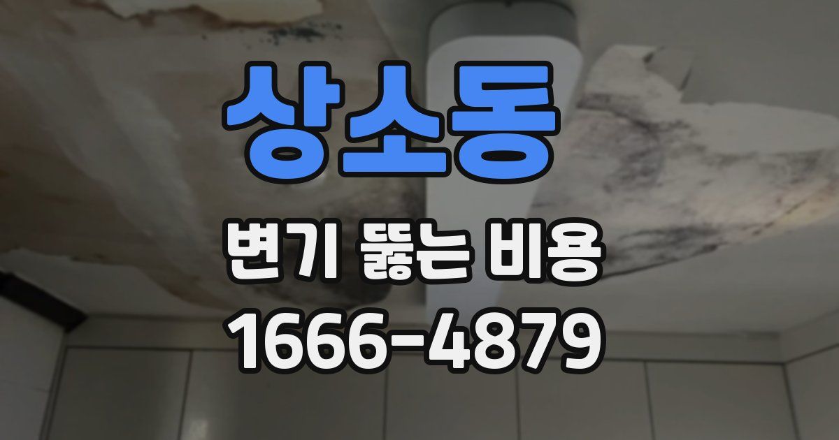 상소동 변기 뚫는 비용