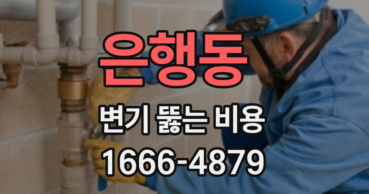 은행동 변기 뚫는 비용