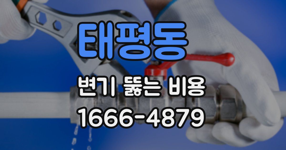 태평동 변기 뚫는 비용