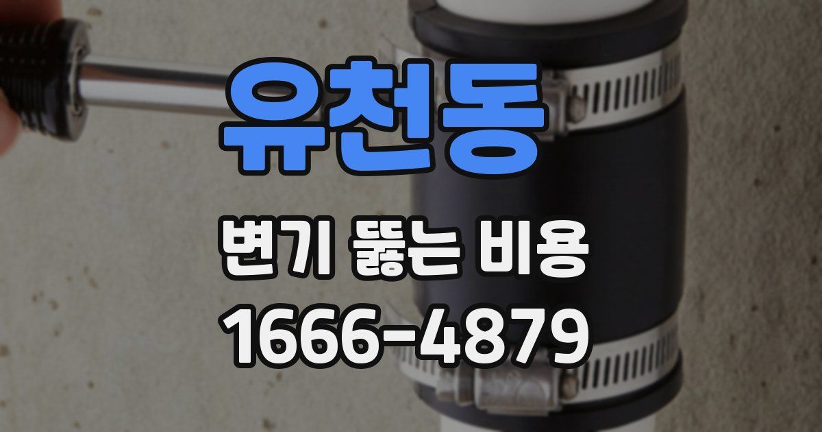 유천동 변기 뚫는 비용