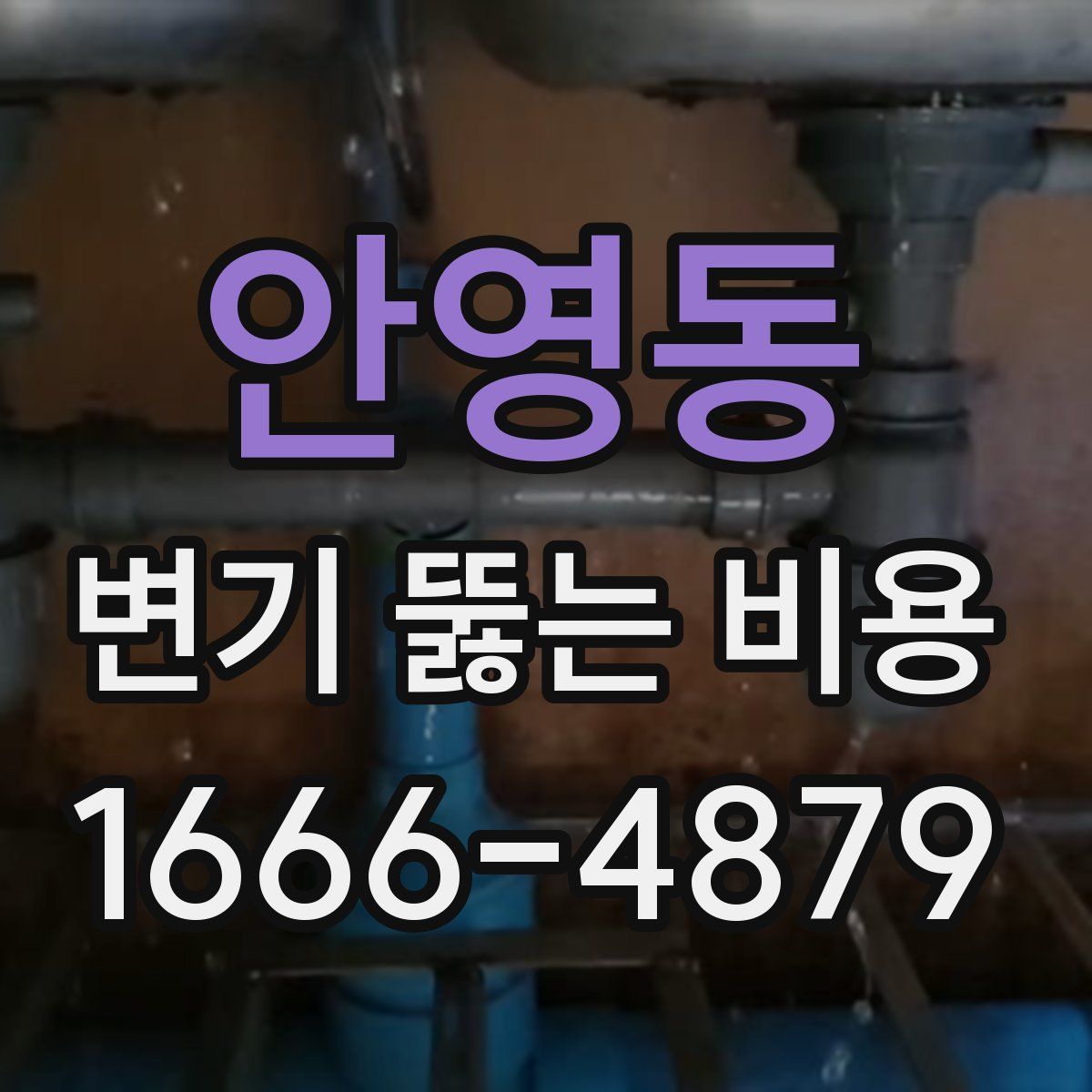 안영동 변기 뚫는 비용
