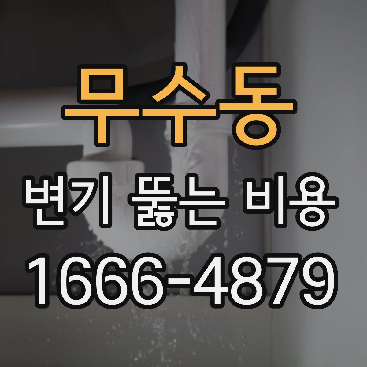 무수동 변기 뚫는 비용