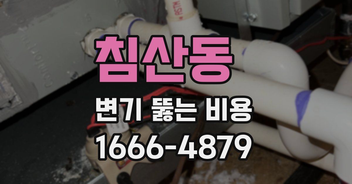 침산동 변기 뚫는 비용